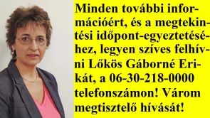 Lőkös Gáborné (Erika) Ingatlanpiaci elemző és értékesítési szakértő 06-30-218-0000